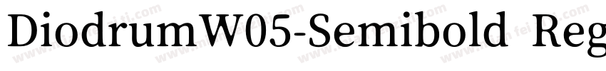 DiodrumW05-Semibold Regular字体转换